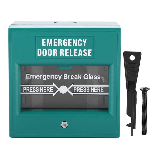 Botón de alarma de apertura de puerta de emergencia Botón de alarma de alarma de incendio Abanopi Botón de rotura de vidrio