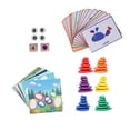 thumbnail image 4 of Juguete educativo, bloques de construcción de equilibrio de madera, bloques apilables para niños, juguete de piedra apilado, confiable y duradero, 4 of 9