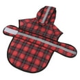 thumbnail image 6 of TiaGOC Dog Raincoat Hooded Slicker Poncho for Small to X-Large Dogs and Puppies Plaid - L, 6 of 7