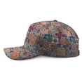 thumbnail image 3 of Ethnic Retro Unisex Baseball Cap - Colorful Hippie Tribal Print Adjustable Snapback Hat, Minimalist Curved Brim Sun Hat for Outdoor Sports, Beach, Streetwear Fashion, 3 of 7