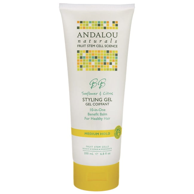 Andalou Naturals Medium Hold Styling Gel - Sunflower & Citrus 6.8 fl oz ...