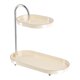 thumbnail image 1 of Organizador de baño jinwen 2 capas estante de almacenamiento decorativo con plata, 1 of 8