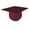 Burgundy, variant on Class Act Graduation Adult Unisex Matte Graduation Cap, Black