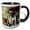Black/White, variant on 3drose, Sketetal Beauty Ai Generated Art, 11oz Two-tone Red Mug