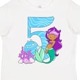 thumbnail image 4 of Inktastic Fifth Birthday Mermaid Girls Toddler T-Shirt, 4 of 5