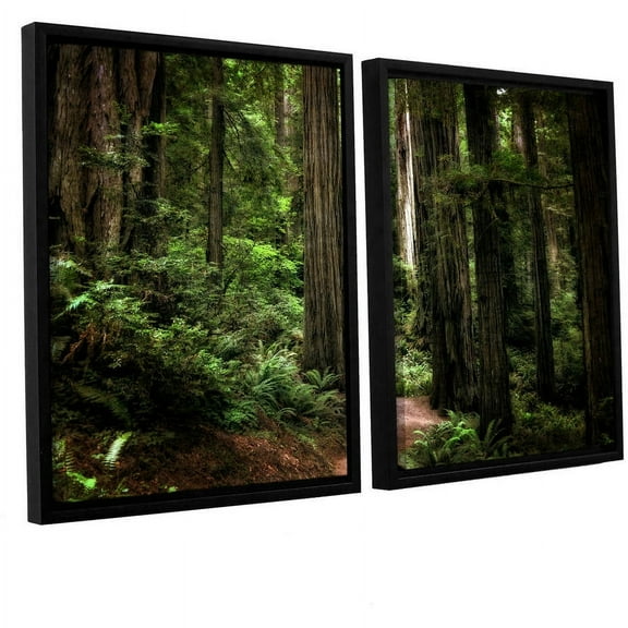 ArtWall Kevin Calkins "Enchanted Path" 2-Piece Floater Framed Canvas Set