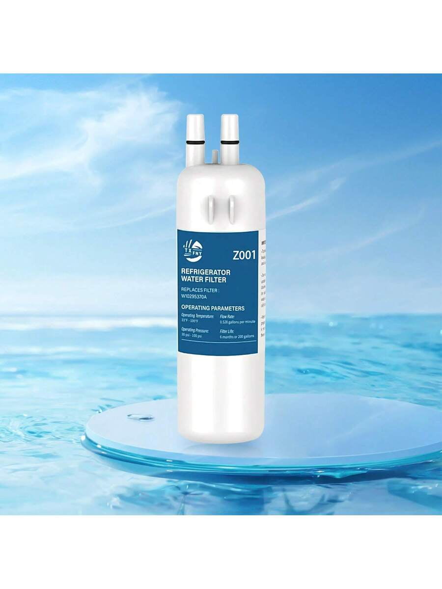 W10295370A EDR1RXD1 Refrigerator Water Filters,Compatible With Whirlpool Refrigerator Water Filter 1, Compatible With W10295370, EDR1RXD1, P4RFWB,  46-9081,  46-9930, White,Z001