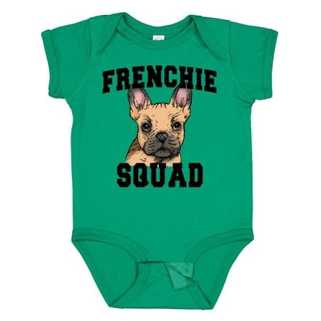 

Inktastic Cute French Bulldog Frenchie Squad Gift Baby Boy or Baby Girl Bodysuit