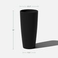thumbnail image 3 of Veradek Pure Series Selena 28" Planter 2 Pack Black, 3 of 12