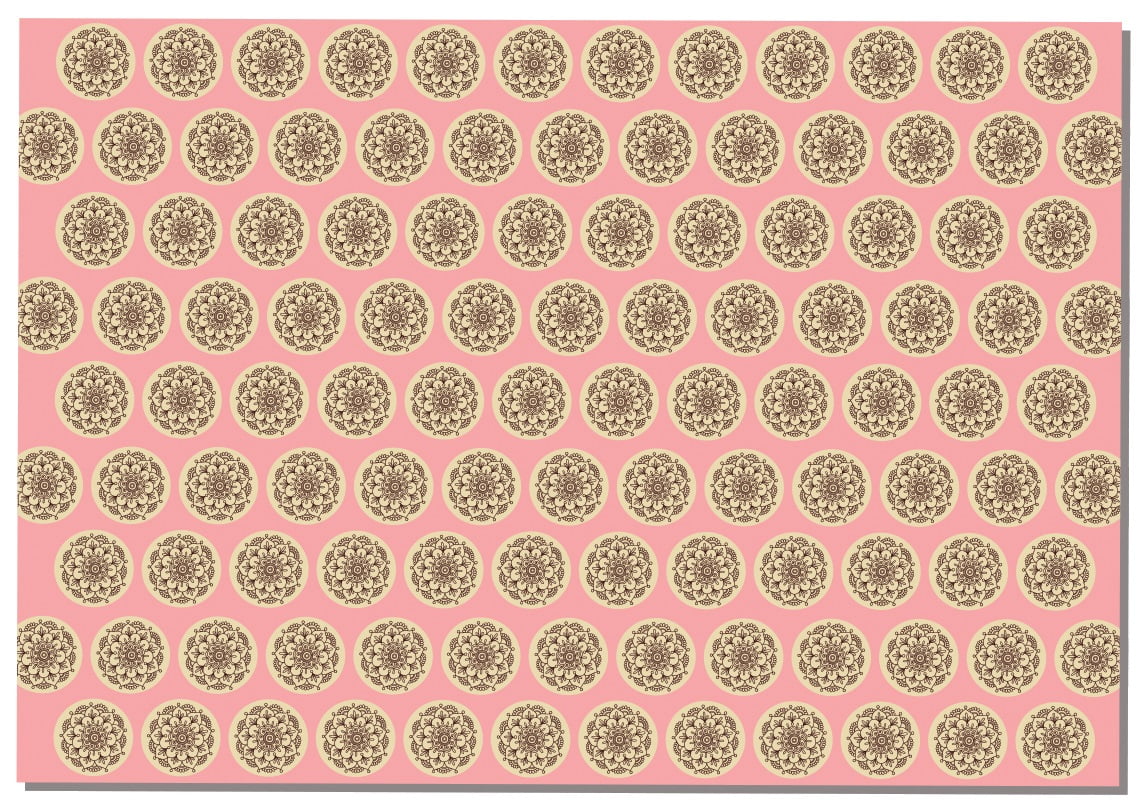 Briday Wrapping Paper - Coin Pattern Pink - Walmart.com