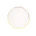 thumbnail image 2 of Balsa Circle 20 Clear Gold Round 7" Plastic  Dessert Plates Reef Design Disposable Tableware, 2 of 6