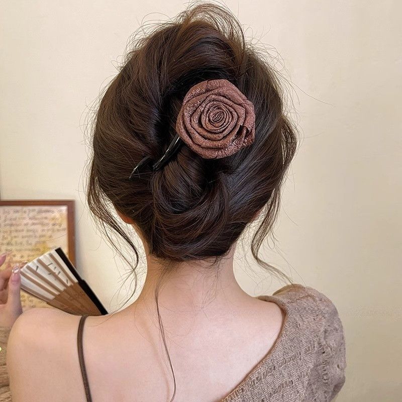 EKE Women’s Hair Clip Vintage Retro Back-Wear Elegant Hair Accessory with Fashion Texture