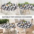 thumbnail image 7 of Black Halloween White Ghosts Round Fitted Tablecloth with Elastic Edge,Dining Table Cover Waterproof,Outdoor Round Tablecloth for Camping,Dining,Indoor and Outdoor, 7 of 7