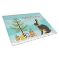 thumbnail image 1 of Carolines Treasures BB9330LCB Tan Rabbit Christmas Glass Cutting Board, Large, 1 of 2