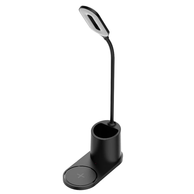 Lámpara de mesa plástica portátil LED 3000-6000K MULTIMAS MULTIMAS FUNCIÓN MEMORIA LÁMPARAS DE CARGA INALÁMBRICA FUNCIONAMIENTO Herramienta de iluminación de luz de trabajo Guardurnaity HA059701-01B