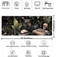 thumbnail image 2 of Dark Academia Desk Mat Mouse Pad XL Extended Large Gaming Desk Pad Mousepad, Mystical Green Plant Computer Laptop Keyboard and Mouse Mat, Desktop Protector Mat for Women Girl Office 31.5x11.8 in, 2 of 6