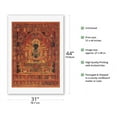 thumbnail image 2 of Buddha Vajradhara - The Vajra Holder Enlightened One - Vintage Tibetan Thangka Buddhist Painting - Tibet, 15th Century - Fine Art Rolled Canvas Print 27in x 40in, 2 of 4