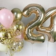 thumbnail image 4 of 40 Inch Beige Number 1 Balloon for 1st Birthday Decoration, Large Self Inflating Cream Foil Number Balloons 0-9 for Boys Girls, White Sand 1 Helium Balloons for Women Men Party Anniversary Supplies, 4 of 10