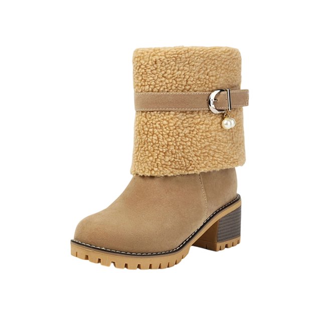 Bottes d'Hiver pour Femmes Cheville Décontractées Extérieur Intérieur