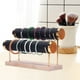 thumbnail image 3 of Expositor de pulseras de 2 niveles, base de madera para exhibición de joyas, rectángulo para joyería Terciopelo Negro, 3 of 8