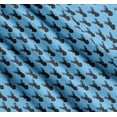 thumbnail image 3 of Soimoi Blue Cotton Voile Fabric Stencil Elk Mount Face Print Fabric by the Yard 56 Inch Wide, 3 of 7
