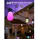 thumbnail image 3 of Guirnalda de luces para exteriores Govee de 24 pies con 8 bombillas LED RGBIC regulables, 3 of 8