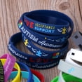 thumbnail image 2 of Fashion 6x/set Autism Awareness Bracelets Blue Inspirational Silicone Wristbands, 2 of 5