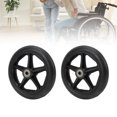 thumbnail image 1 of Remplacement de Roue à Pneu Plein avant pour Fauteuil Roulant, Utilisation Plus Fluide, Pneu à Roulettes Plein Antidérapant pour Fauteuil Roulant Électrique, 1 of 7