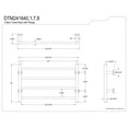 thumbnail image 2 of Kingston Brass DTM241648 Palatine 24" x 16" Stainless Steel Wall Mount 4-Tier Towel Rack, Brushed Nickel, 2 of 4