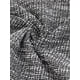 thumbnail image 5 of Vestido midi de cola de pez de tweed de INSPIRE CHIC para mujer con escote cuadrado y mangas cortas, ropa formal para el trabajo, negro, XL, 5 of 6