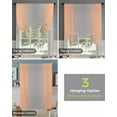 thumbnail image 4 of Coral Pink Grey Ombre Tie Up Curtains for Kitchen Bathroom Bedroom Windows 45 Inch Length, Modern Abstract Gradient Color Art Balloon Drape Curtains Shade Rod Pocket Drapery Curtain Panel, 42"x45", 4 of 7