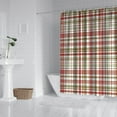 thumbnail image 2 of Multi Color Plaid Checkered Pattern Shower Curtain 72"x84" ,Bathroom Decorative Shower Curtains Set with 12 Hooks,Modern Waterproof Washable Shower Curtain, 2 of 6