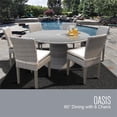thumbnail image 2 of Monterey 60 Pouces Table à Manger Patio Extérieur avec 6 Chaises Sans Bras en Beige, 2 of 2