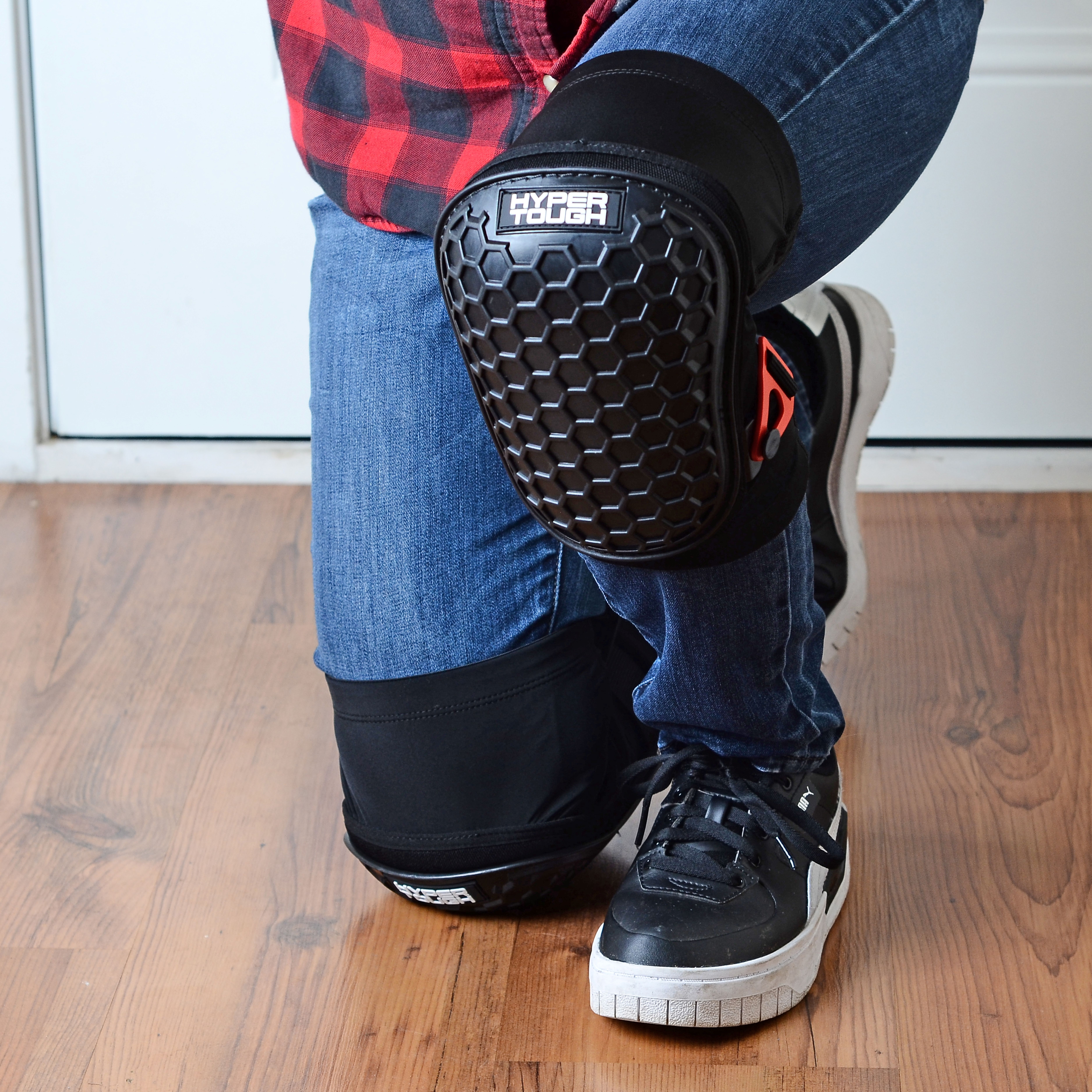 Hyper Tough Adjust-a-Sleeve Knee Pads with Sure-Grip Cap photo 7