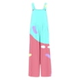 thumbnail image 6 of Tfken Overalls For Girls Summer Sleeveless Ice Graphic Comfy Casual Jumpsuit With Pockets Daily Wear Child Fashion Clothes Size 5-6 Years Green, 6 of 6