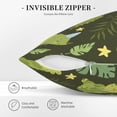 thumbnail image 5 of Square Throw Pillow Covers with Core, Fun Green Dinosaur Pillows for Sofa Beds, 20"x20", 5 of 9