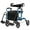 Blue, variant on Goplus Rollator Walker with Seat Folding Walker with 8-inch Wheels Supports up to 350lbs Red