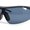 Shiny Black - Black, variant on Mens Baseball Half Rim Wrap Around Oversized Shield Sport Sunglasses Matte Black - Black
