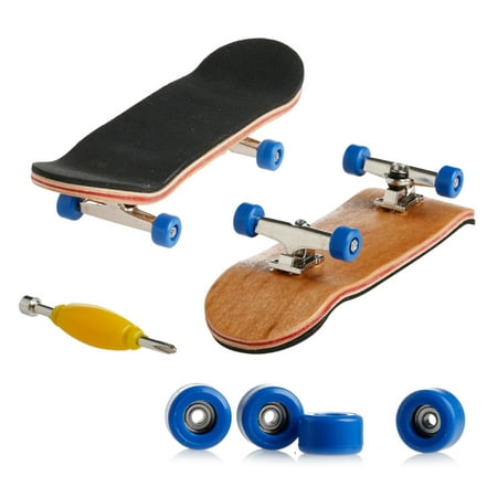 

ZENTREE 1Set Wooden Deck Fingerboard Skateboard Sport Games Kids Gift Maple Wood Set New
