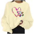 thumbnail image 2 of 2023 Chandail en Molleton Mode Femme 50 % de Réduction Liquidation Mode Décontractée Manches Longues Col Rond Imprimé Pull Femme, 2 of 4