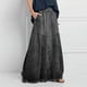 thumbnail image 3 of Faldas largas de mezclilla bohemias de gran tamaño TEELYNN para mujer, 2022, de algodón, holgadas, de verano, para mujer, 5XL, estilo bohemio, vintage, falda larga de mezclilla, 3 of 4