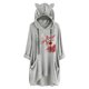 thumbnail image 1 of Top de manga larga con cuello redondo y capucha para mujer con estampado navideño y bolsillo suelto para mujer Pompotops FGAJ11094, 1 of 6