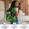 thumbnail image 4 of FUIALDOLG Garbage Truck Graffiti Print Casual Daypack with Water Resistant Lightweight School Bag, Adjustable Shoulder Strap 17 Inch Bookbag for Camping Middle School High School, 4 of 9