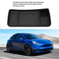 thumbnail image 5 of Behind Screen Storage Tray TPE Dashboard Hidden Tray Center Console Organizer Tissue Holder Replacement for Tesla Model 3 Y Black, 5 of 5