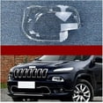 thumbnail image 2 of Headlight Lens Shell Headlamp Cover Transparent Glass Lampshade Lamp Housing Head Lights Shade Compatible For Jeep Cherokee 2014-2018(Right), 2 of 6