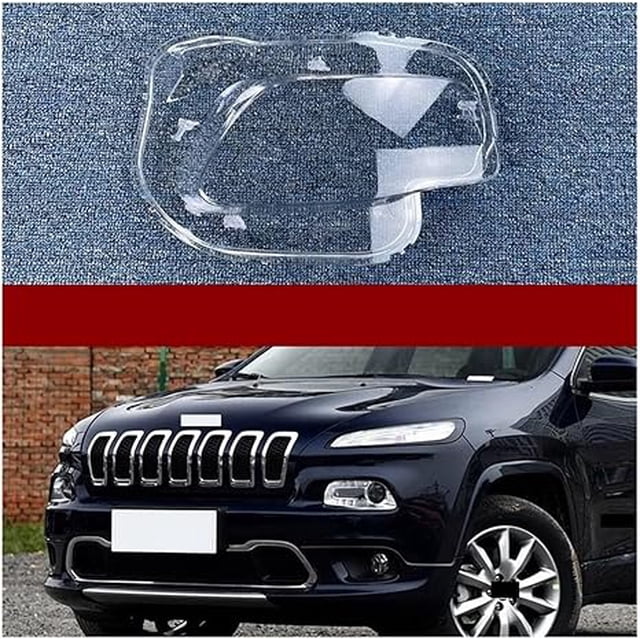 Headlight Lens Shell Headlamp Cover Transparent Glass Lampshade Lamp Housing Head Lights Shade Compatible For Jeep Cherokee 2014-2018(Right)