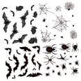 thumbnail image 4 of Pegatinas de murciélago de Halloween Web Bat sin pegamento gótico aterrador 3D pegatinas de ventana de miedo decoración de pared para decoración de co, 4 of 9