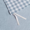 thumbnail image 4 of Juego de funda de edredón SUSYBAO Gingham Queen azul claro, 100% algodón, 4 of 7