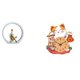 thumbnail image 1 of Estatua de niña, figura de resina, elegante escultura de mujer con reloj de pared, decoración que no hace , adecuada para regalar, decoración de, 1 of 8