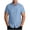 Blue, variant on snilers Mens Button Down Shirts Casual Short Sleeve Collared V Neck Summer Tops Hawaiian Beach Vacation Shirt with Pocket S-4XL